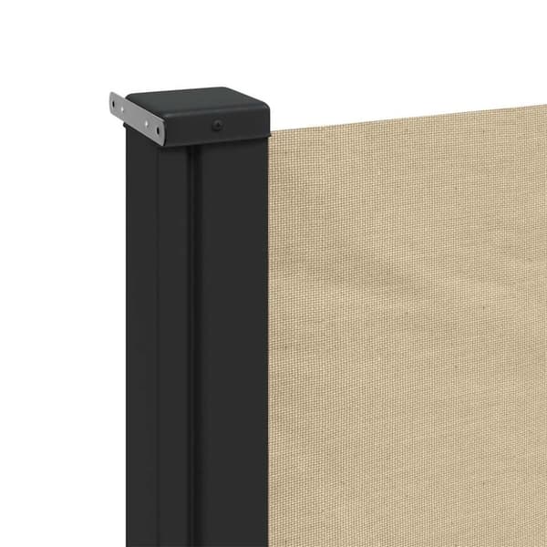 vidaXL Uttrekkbar sidemarkise beige 180x600 cm