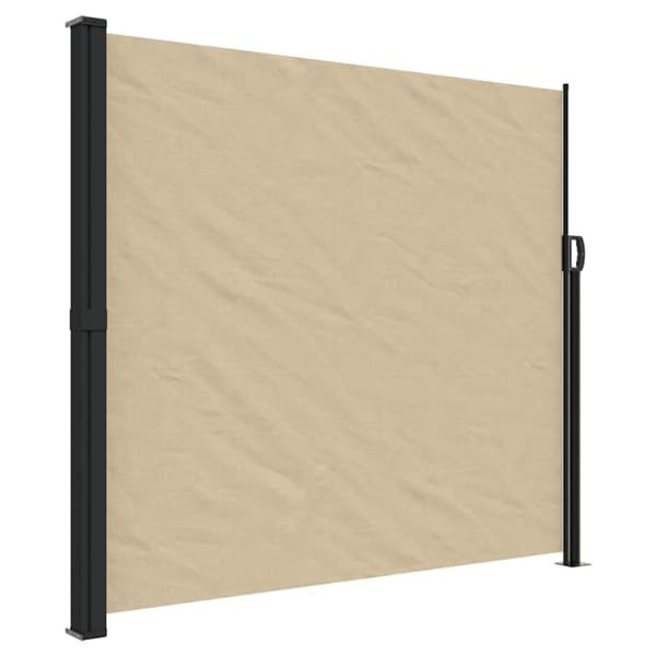 vidaXL Uttrekkbar sidemarkise beige 180x600 cm