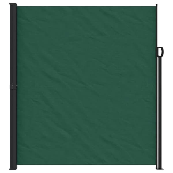 vidaXL Infällbar sidomarkis mörkgrön 220x600 cm