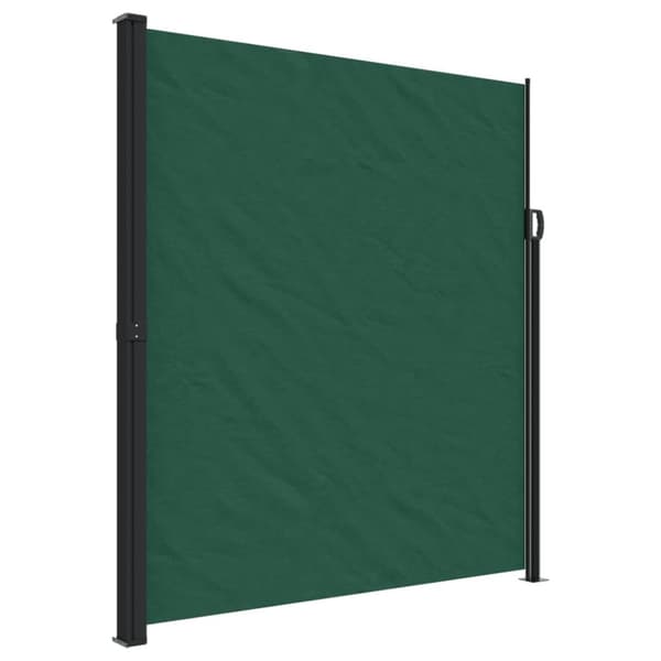 vidaXL Infällbar sidomarkis mörkgrön 220x600 cm