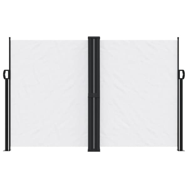 vidaXL Uttrekkbar sidemarkise hvit 160x1000 cm
