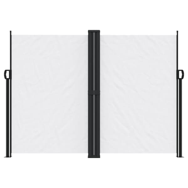 vidaXL Uttrekkbar sidemarkise hvit 180x600 cm