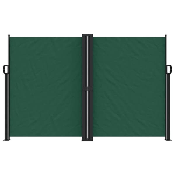 vidaXL Uttrekkbar sidemarkise 160x1200 cm mørkegrønn