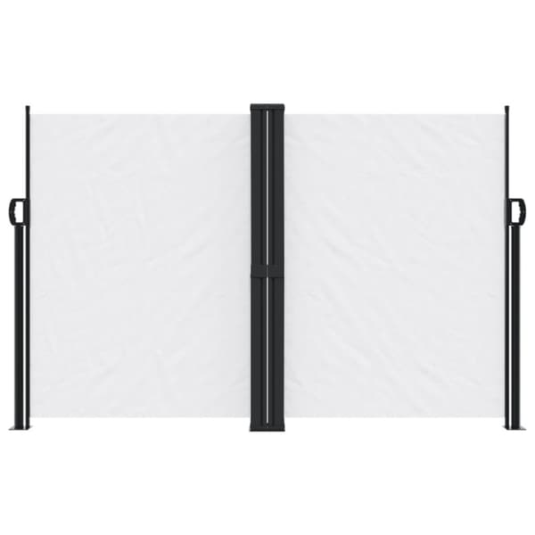 vidaXL Uttrekkbar sidemarkise hvit 160x1200 cm