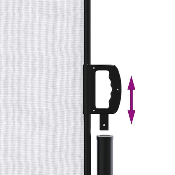 vidaXL Uttrekkbar sidemarkise hvit 140x300 cm