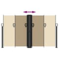 Miniatyrbilde 4 av 10: vidaXL Uttrekkbar sidemarkise 140x1000 cm beige