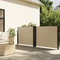 Miniatyrbilde 10 av 10: vidaXL Uttrekkbar sidemarkise 140x1000 cm beige