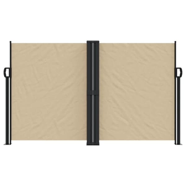 vidaXL Uttrekkbar sidemarkise 140x1000 cm beige