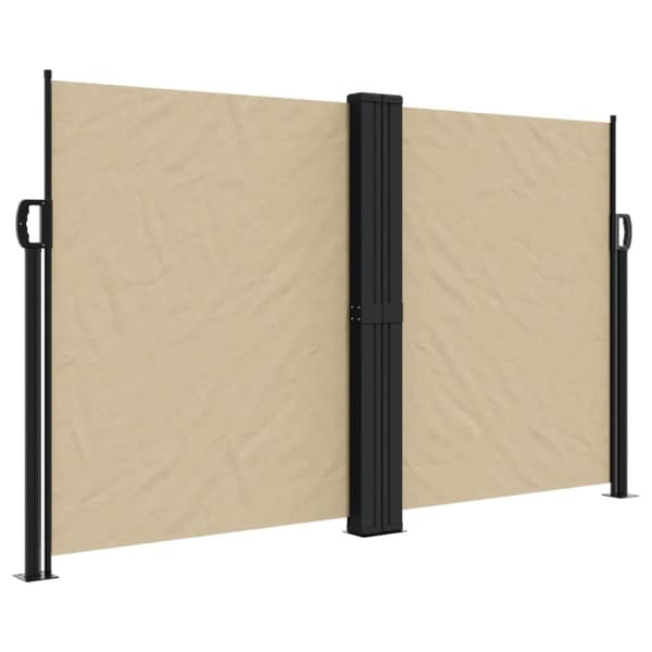vidaXL Uttrekkbar sidemarkise 140x1000 cm beige
