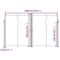 Miniatyrbilde 9 av 10: vidaXL Uttrekkbar sidemarkise 200x1200 cm terrakotta