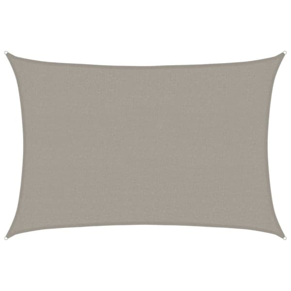vidaXL Solsegel 160 g/m² rektangulär ljusgrå 2,5x4 m HDPE