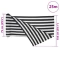 Pikkukuva 8 / 8: vidaXL Näkösuoja antrasiitti ja valkoinen 1,5x25 m HDPE 195 g/m²