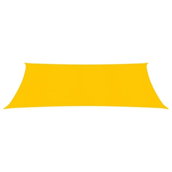 vidaXL solsejl 5x7 m 160 g/m² rektangulær HDPE gul