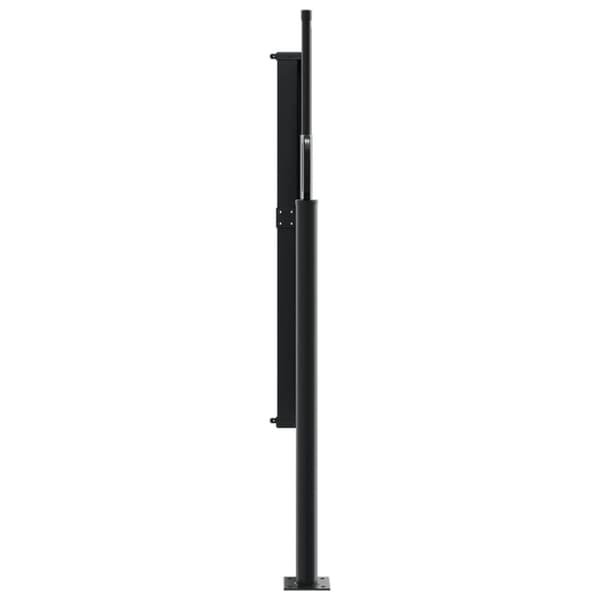 vidaXL Infällbar sidomarkis mörkgrön 100x500 cm