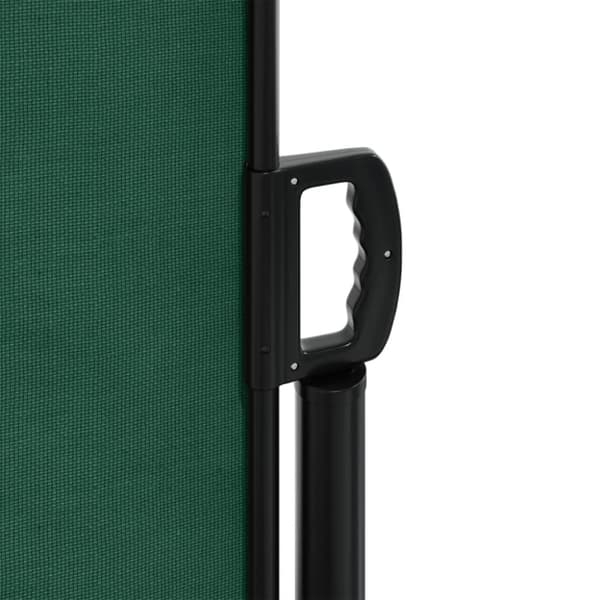 vidaXL Uttrekkbar sidemarkise mørkegrønn 100x500 cm