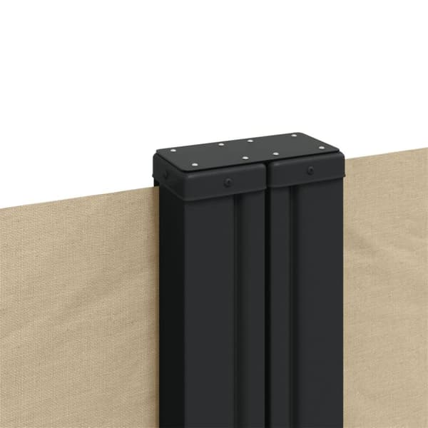 vidaXL Uttrekkbar sidemarkise 220x1200 cm beige