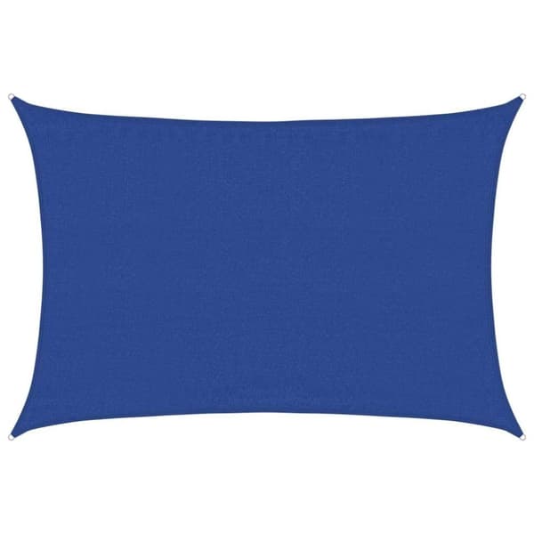 vidaXL Solsegel 160 g/m² rektangulär blå 3,5x4,5 m HDPE