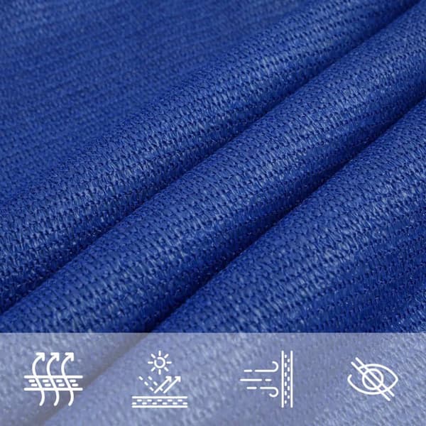 vidaXL Solsegel 160 g/m² rektangulär blå 3,5x4,5 m HDPE