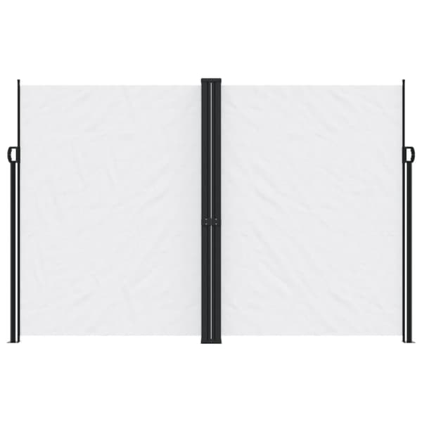 vidaXL Sisäänvedettävä sivumarkiisi valkoinen 220x1000 cm