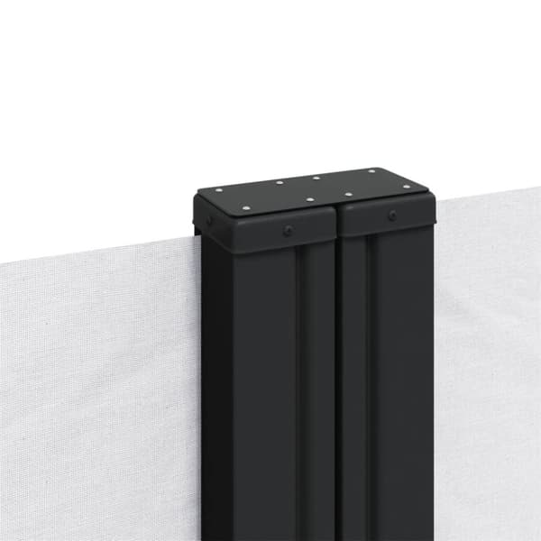 vidaXL Uttrekkbar sidemarkise hvit 220x1000 cm