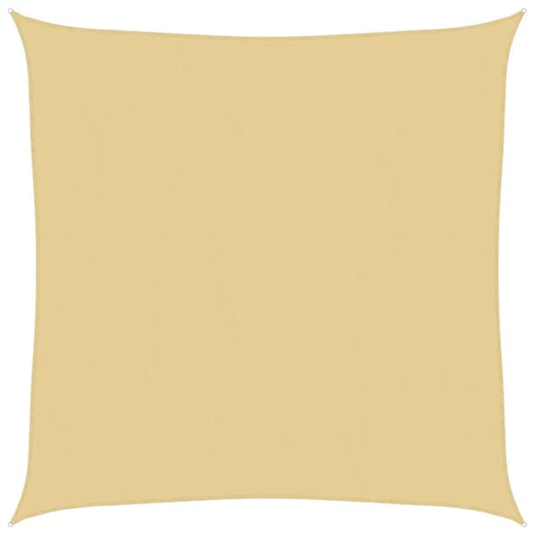 vidaXL Solseil sand 4x4 m 100% polyester oxford