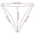 Pikkukuva 9 / 10: vidaXL Aurinkopurje vaaleanharmaa 5x5x5 m 100% Oxford polyesteri