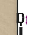 Miniatyrbillede 6 af 7: vidaXL sammenrullelig sidemarkise 180x300 cm beige