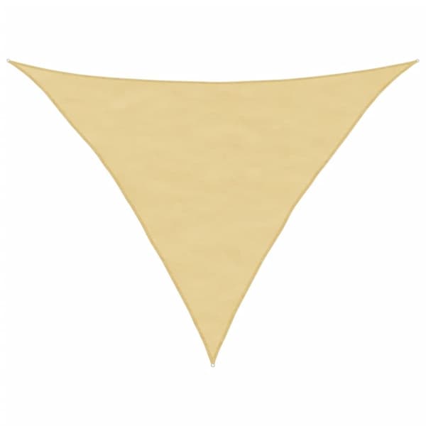 vidaXL Solseil sand 3,5x3,5x4,9 m 100% polyester oxford