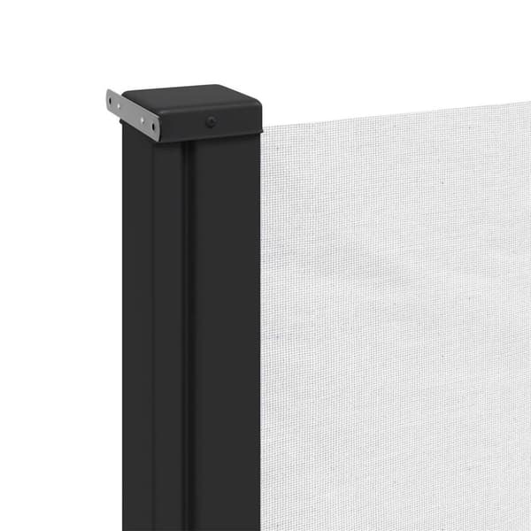 vidaXL Uttrekkbar sidemarkise hvit 160x500 cm