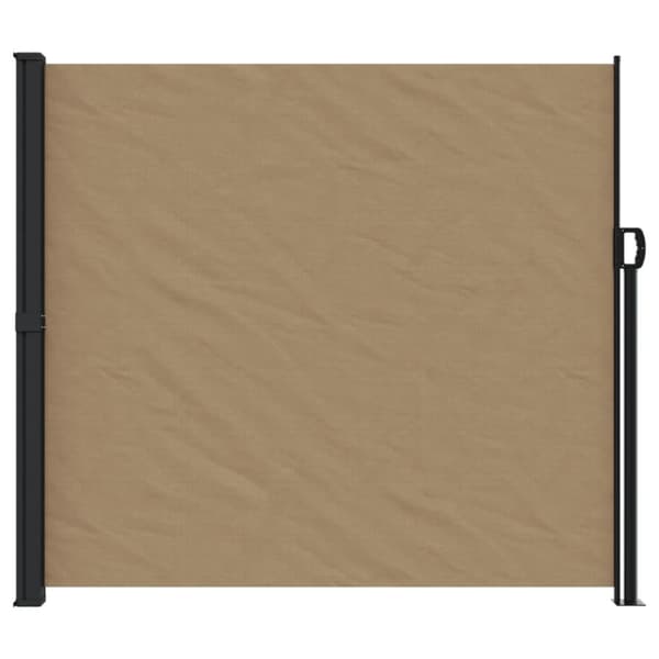 vidaXL Uttrekkbar sidemarkise gråbrun 180x600 cm
