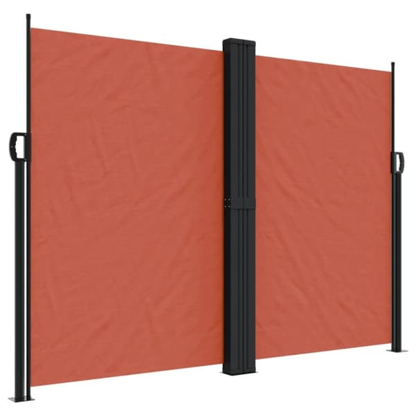 vidaXL Uttrekkbar sidemarkise 180x1200 cm terrakotta