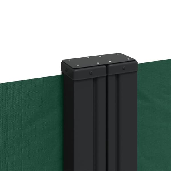 vidaXL sammenrullelig sidemarkise 100x600 cm mørkegrøn