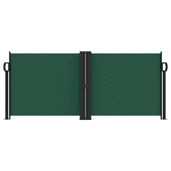 vidaXL sammenrullelig sidemarkise 100x600 cm mørkegrøn