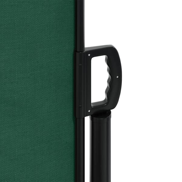 vidaXL Uttrekkbar sidemarkise mørkegrønn 140x1200 cm