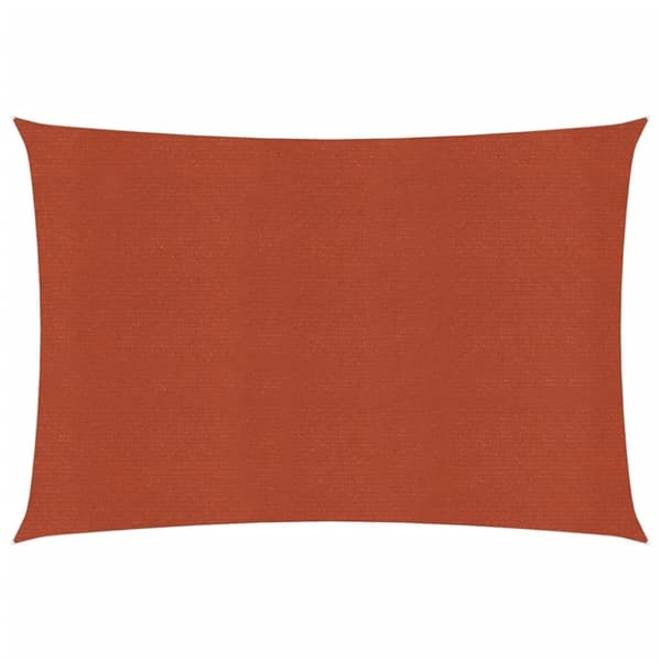 vidaXL Solseil 160 g/m² rektangulær terrakotta 3,5x4,5 m HDPE