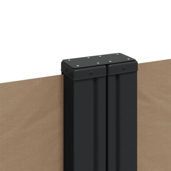 vidaXL Uttrekkbar sidemarkise 100x1000 cm gråbrun