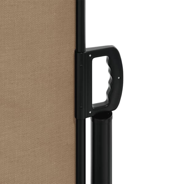 vidaXL Uttrekkbar sidemarkise 100x1000 cm gråbrun
