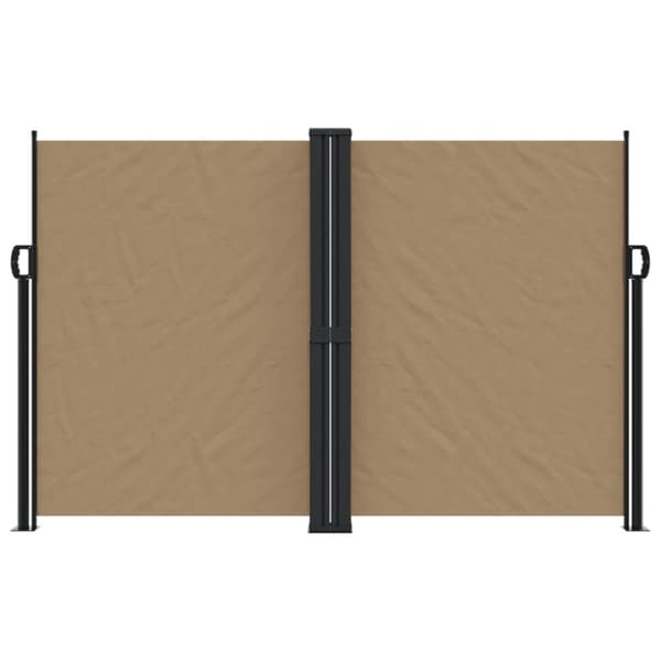 vidaXL sidemarkise 160x1200 cm sammenrullelig gråbrun