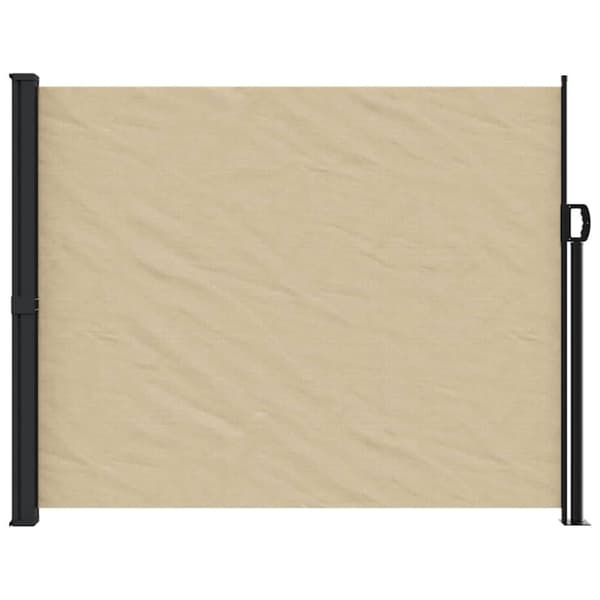 vidaXL sammenrullelig sidemarkise 170x300 cm beige