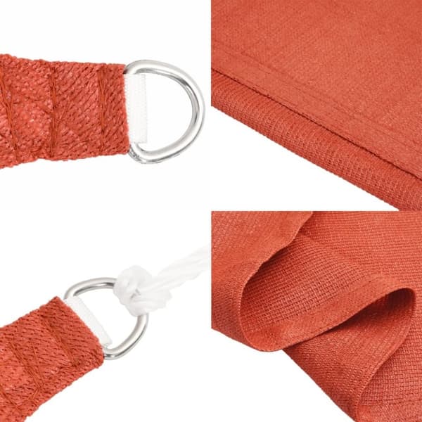vidaXL Solsegel 160 g/m² fyrkantig terrakotta 4,5x4,5 m HDPE