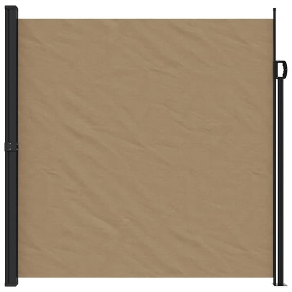 vidaXL Infällbar sidomarkis taupe 200x600 cm