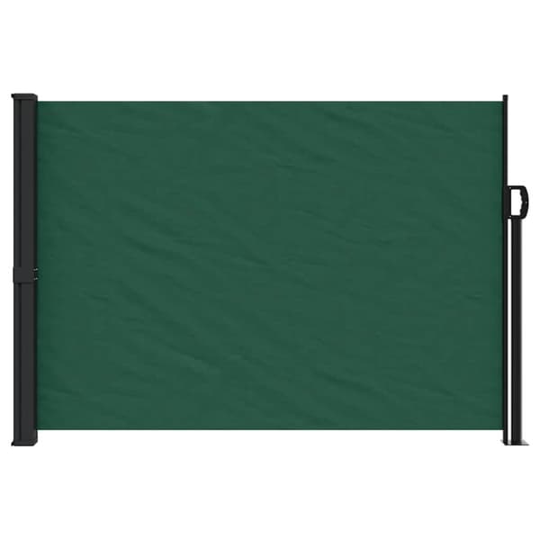 vidaXL Uttrekkbar sidemarkise mørkegrønn 140x300 cm