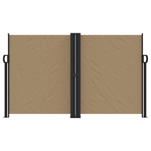 vidaXL Uttrekkbar sidemarkise 140x1000 cm gråbrun