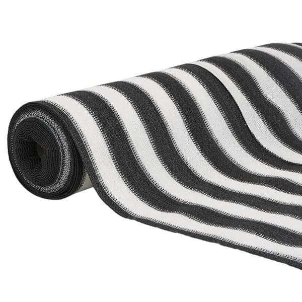 vidaXL afskærmning 1x10 m 150 g/m² HDPE antracitgrå og hvid