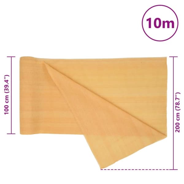 vidaXL Näkösuoja hiekka 2x10 m HDPE 75 g/m²
