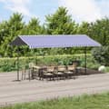 Miniatyrbilde 11 av 11: vidaXL Frittstående markise blå og hvit 500x300 cm stoff og stål