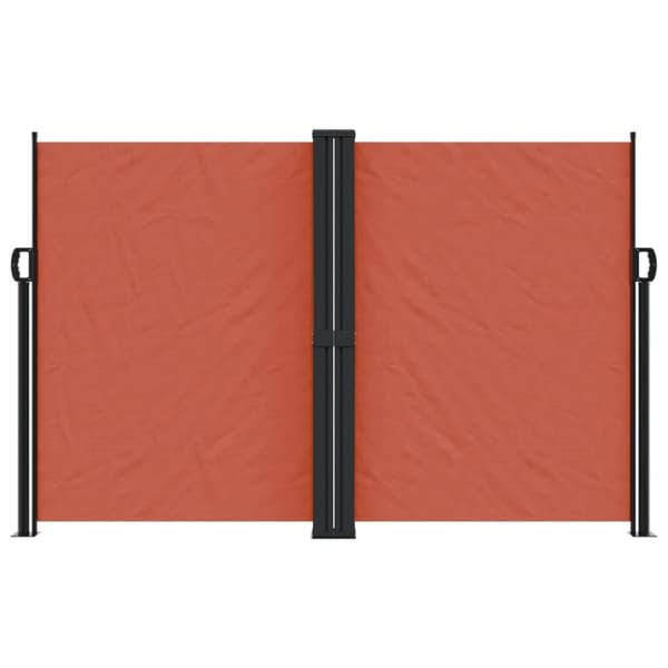 vidaXL Uttrekkbar sidemarkise 160x1200 cm terrakotta