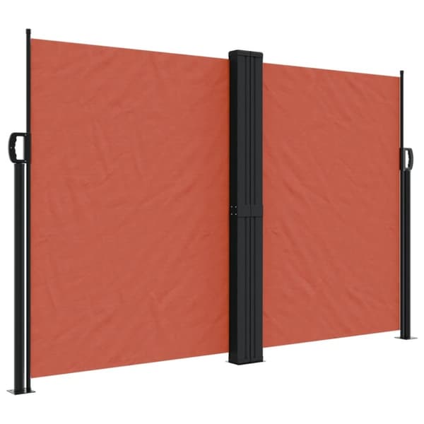 vidaXL Uttrekkbar sidemarkise 160x1200 cm terrakotta