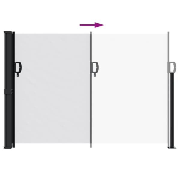 vidaXL sammenrullelig sidemarkise 140x600 cm hvid