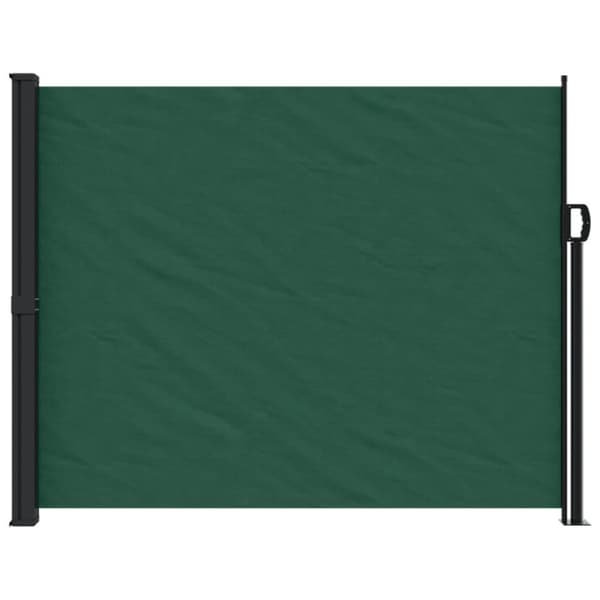 vidaXL Sisäänvedettävä sivumarkiisi tummanvihreä 160x500 cm